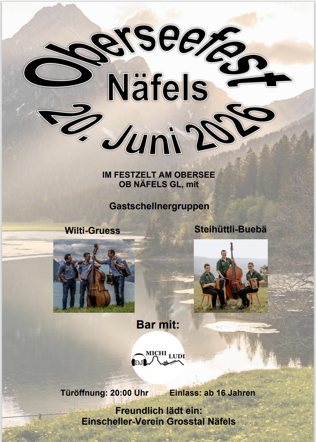 Flyer Oberseefest Näfels 2026